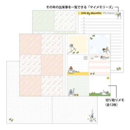 "Ojisan" Pocket Diary 2026 / MIDORI