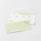 One-Stroke Note with Envelope Flower Letter Set / MIDORI