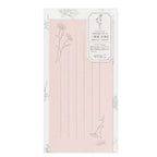One-Stroke Note with Envelope Flower Letter Set / MIDORI