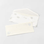 One-Stroke Note with Envelope Flower Letter Set / MIDORI