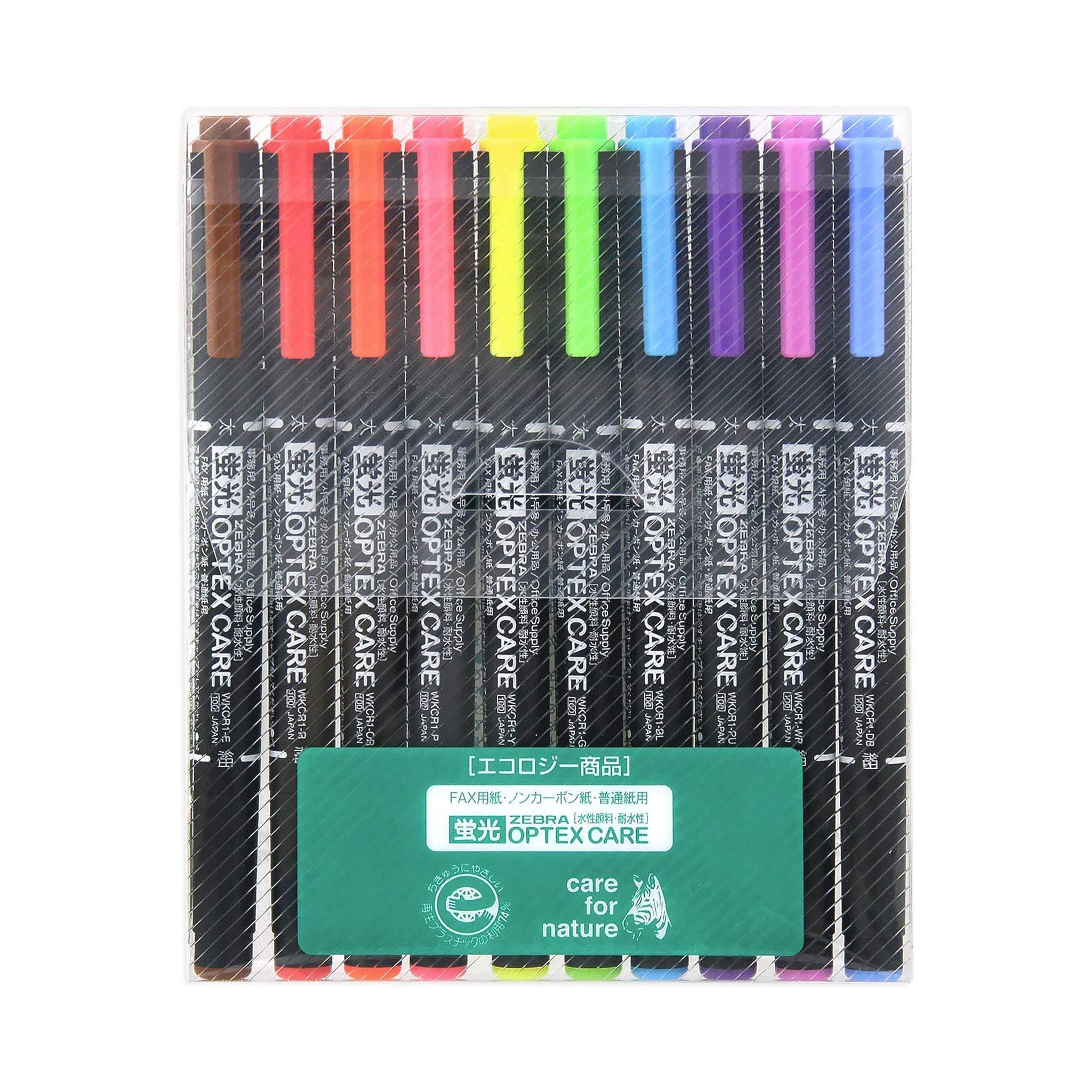 Optex Care Highlighter Sets / Zebra