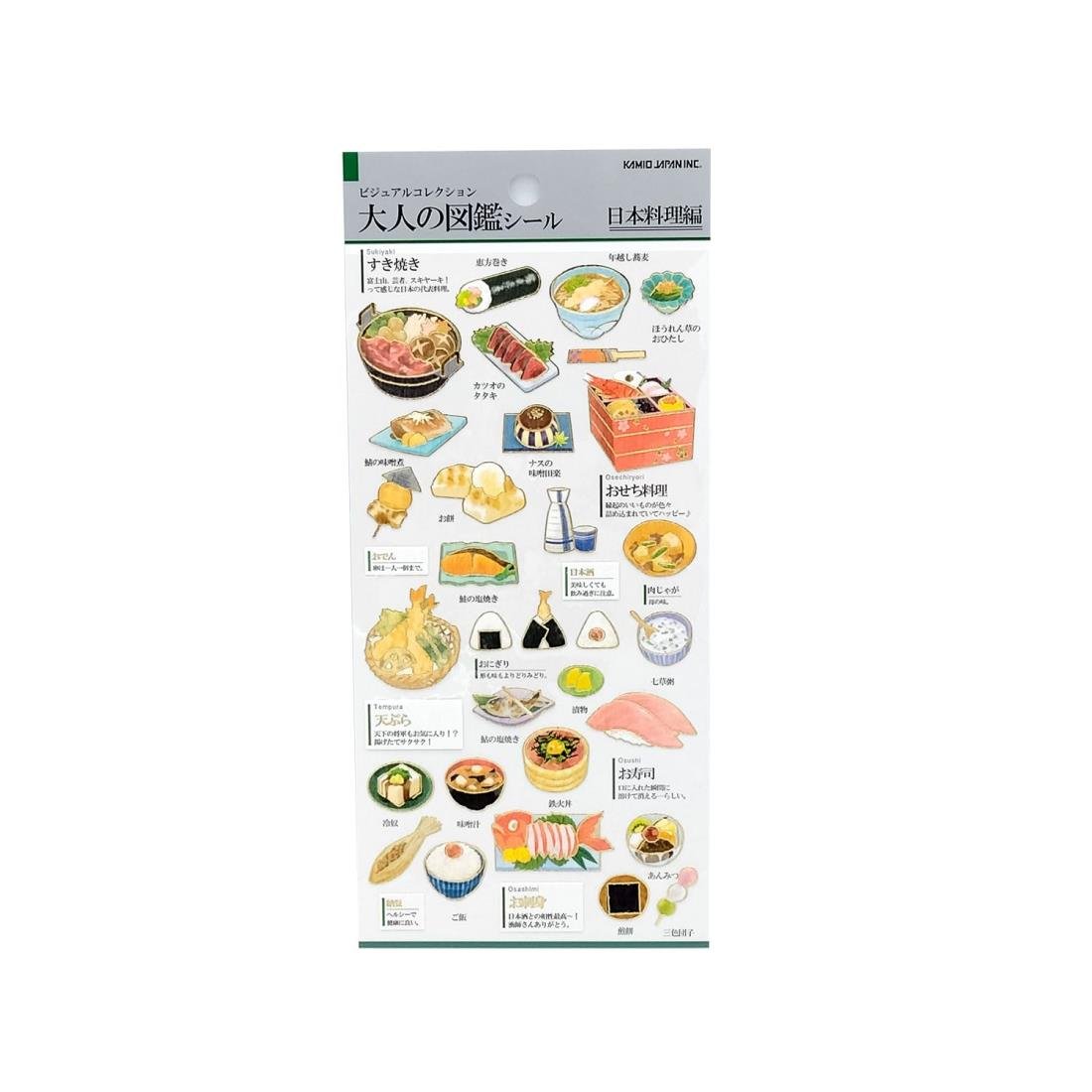 Otonano Zukan Food and Drinks Stickers / Kamio Japan