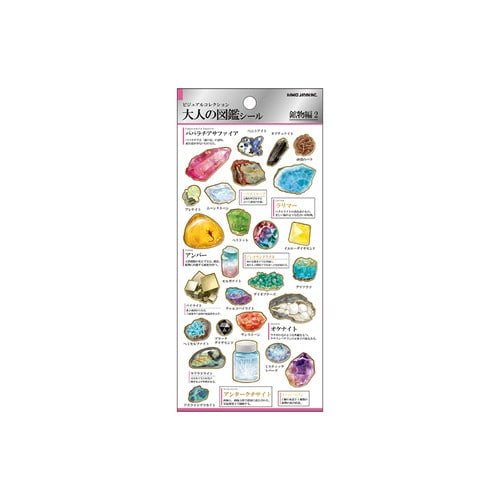 Otonano Zukan Nature and Animals Stickers / Kamio Japan
