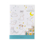 MIDORI Pocket Diary 2027 A6 dog cover planner with 2027 datebook printed on the front
