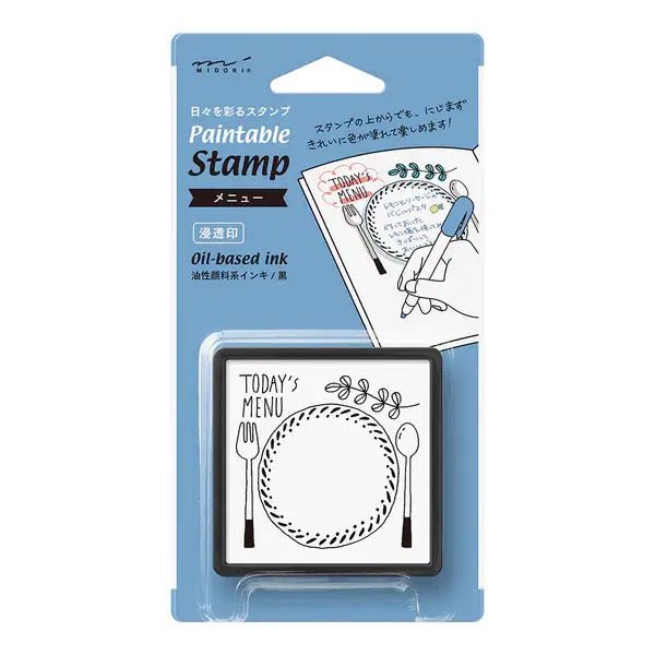 Paintable Stamp Self-Inking Rubber Stamp / MIDORI