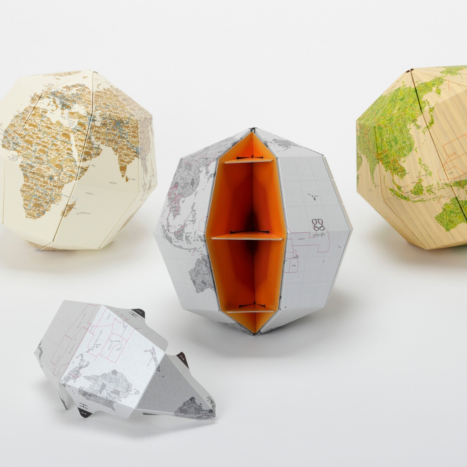 Paper Globe Assembling Kit Material Series / Marumo Printing