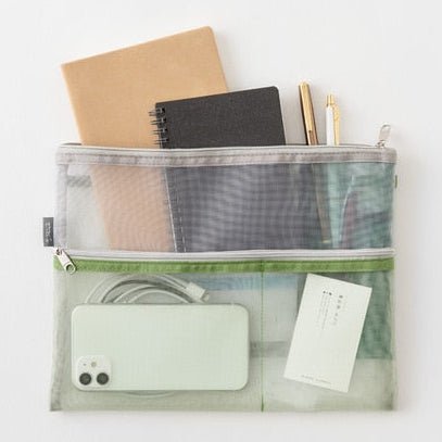 Pen and Tool Mesh Pouch / MIDORI