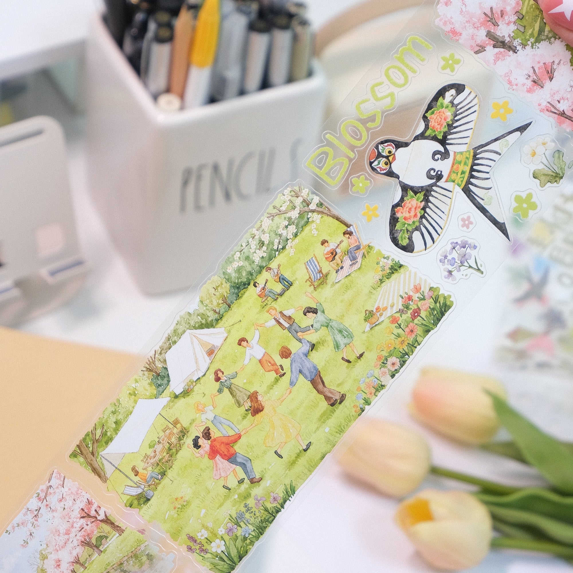 Pre-cut Sakura Voyage Wide Washi/PET Tape