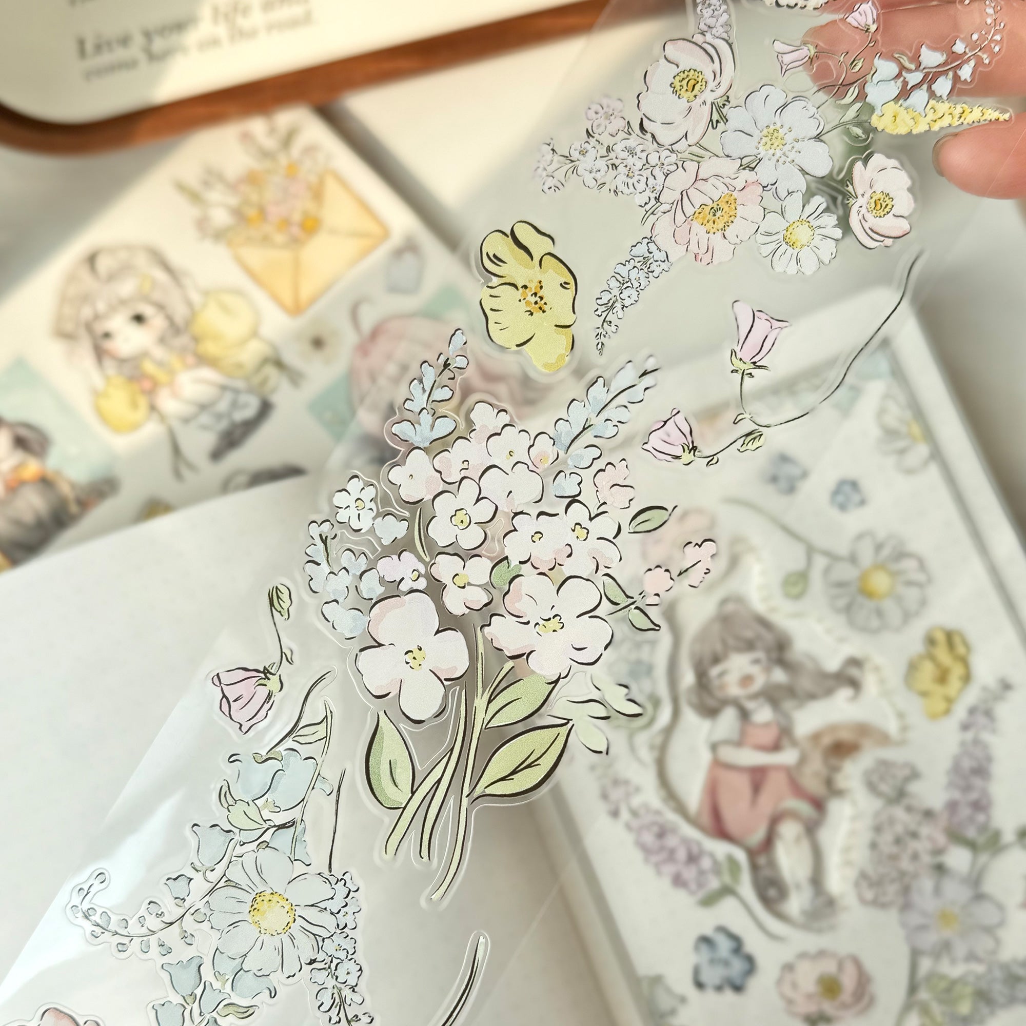 Pre-cut Garden Sprout Wide Washi/PET Tape