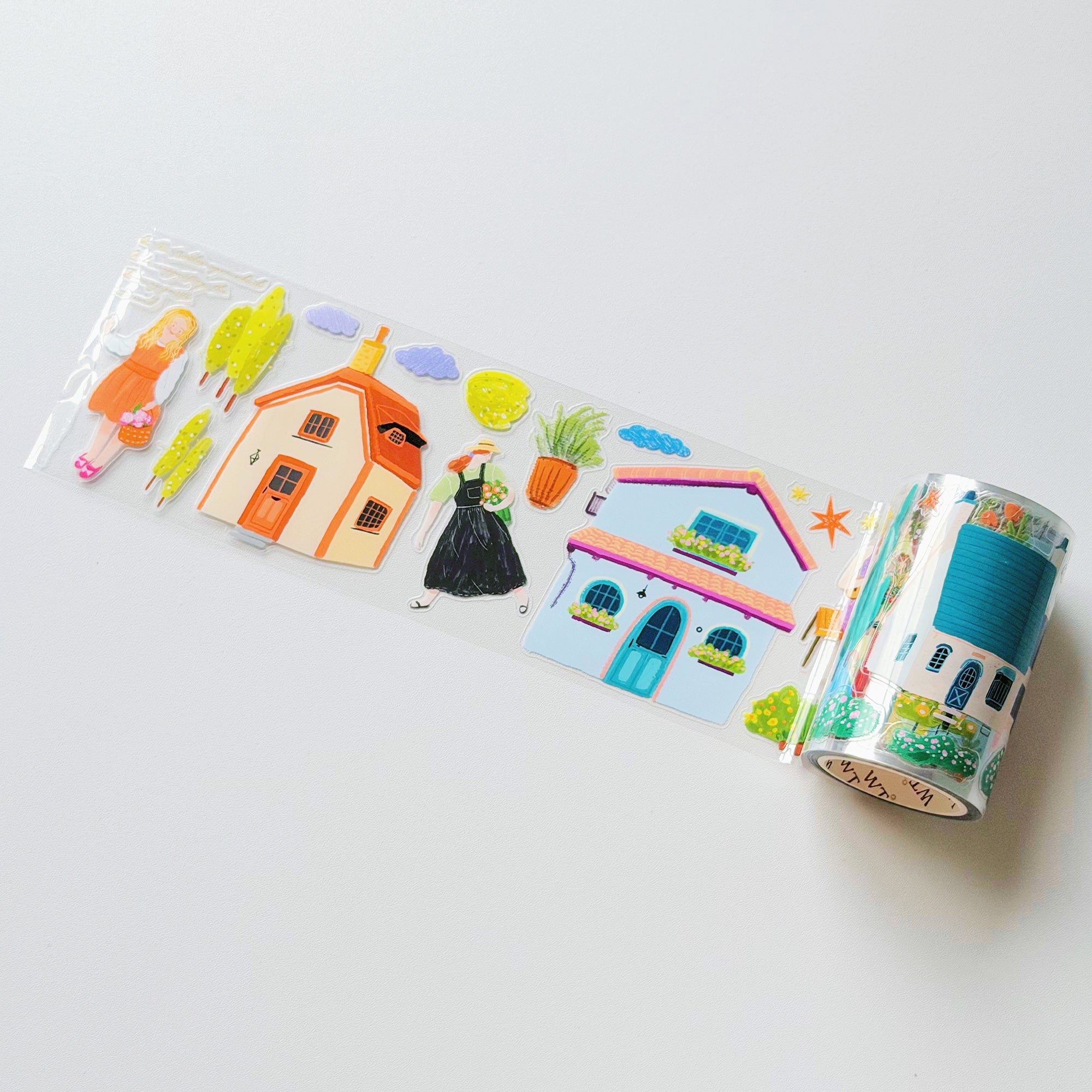 Pre-cut Aurora House Wide Washi/PET Tape
