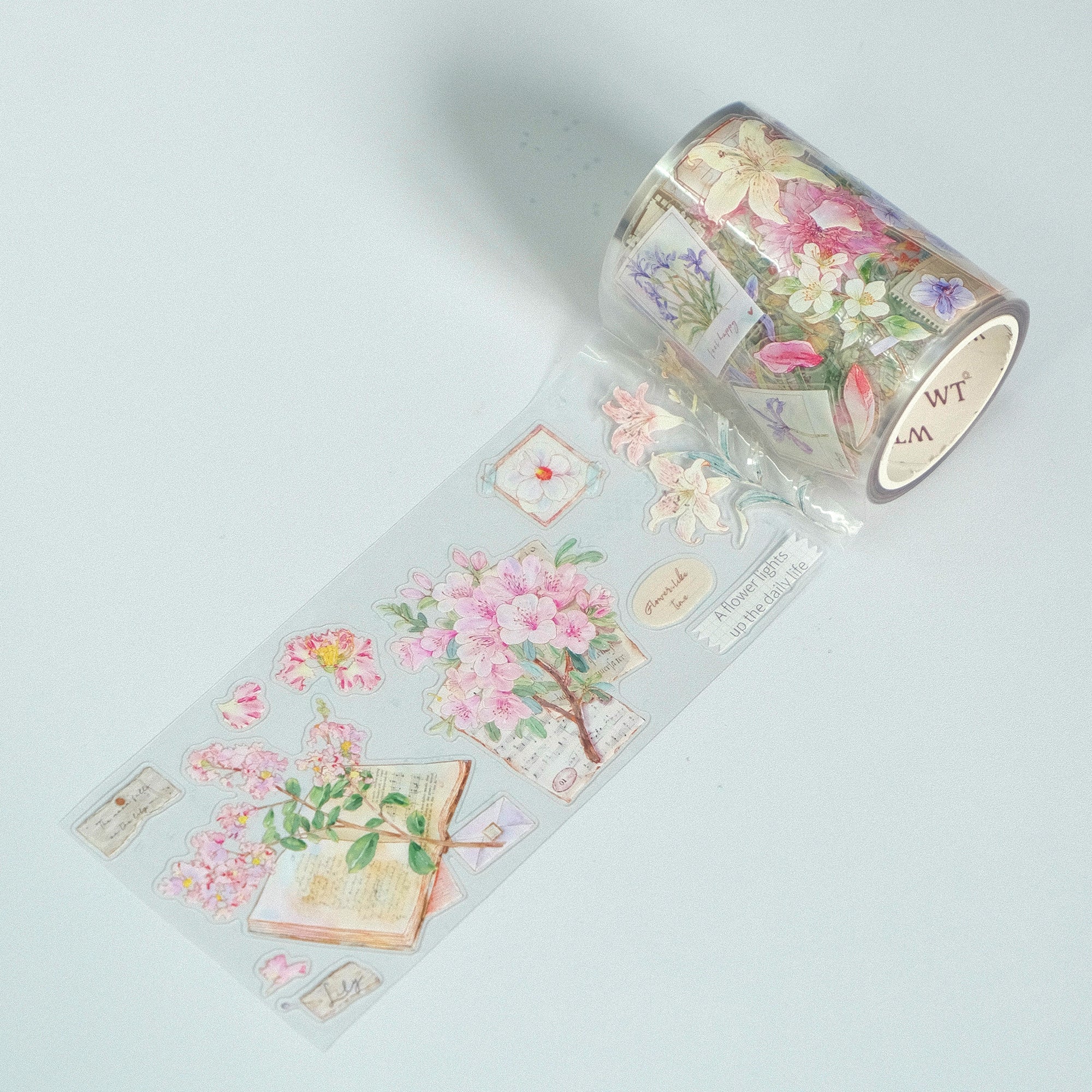 Pre-cut Petal Post Wide Washi/PET Tape