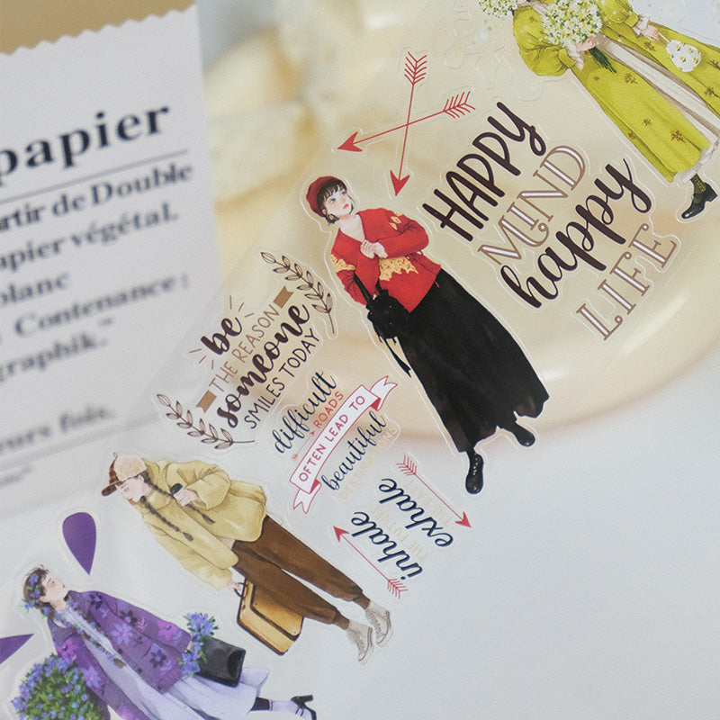 Pre-cut Silent Silhouette Wide Washi/PET Tape