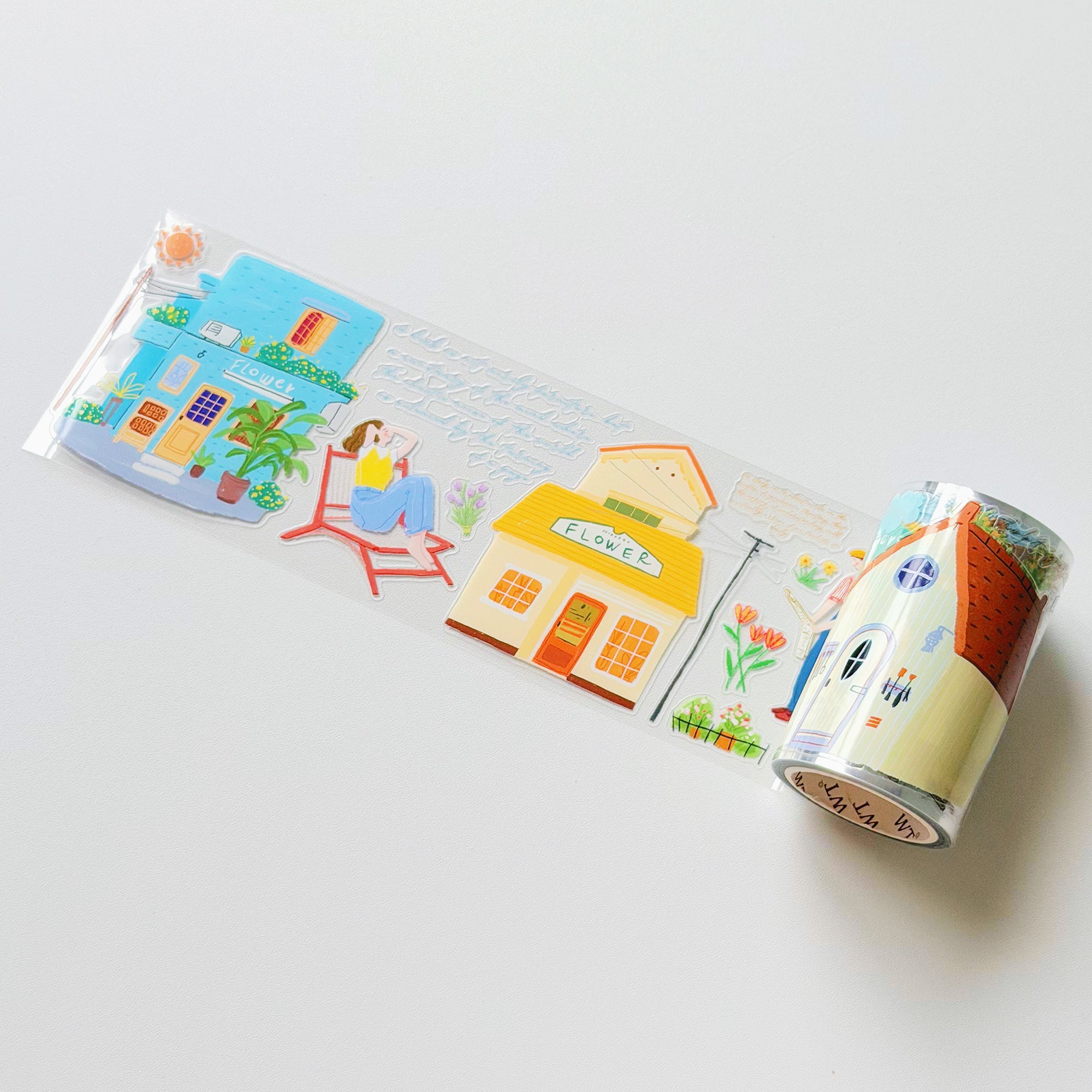 Pre-cut Bloom House Wide Washi/PET Tape