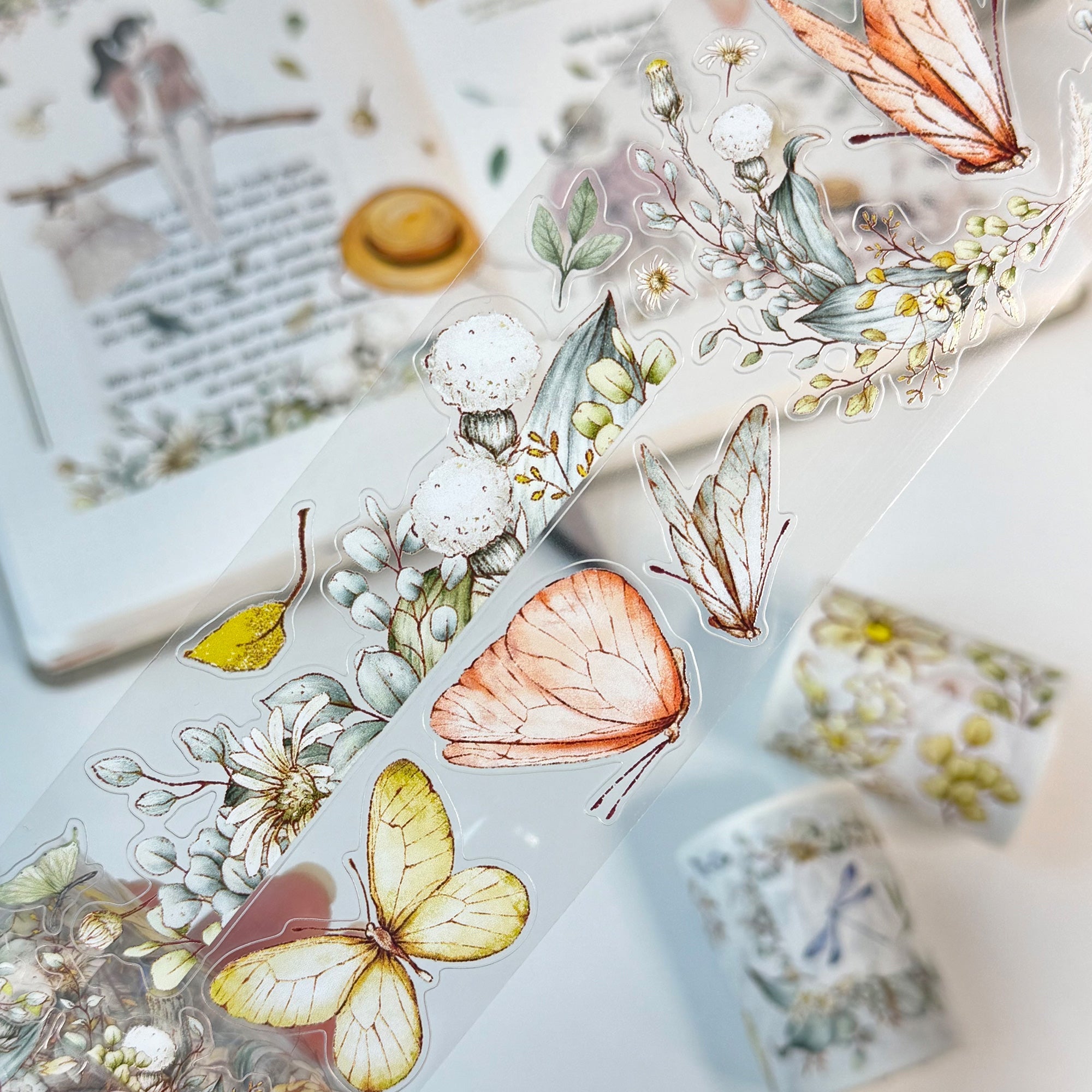 Pre-cut Zephyr Bloom Wide Washi/PET Tape
