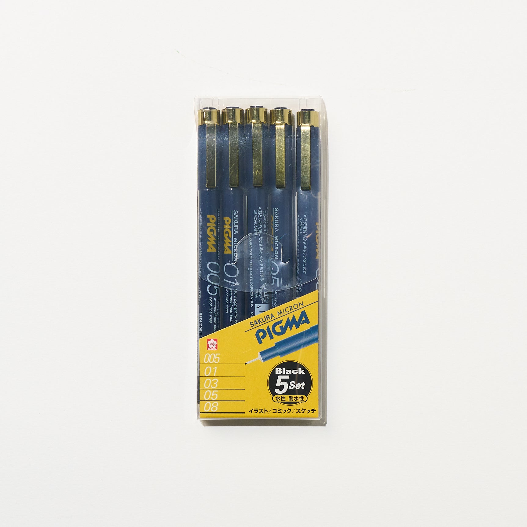 PIGMA MICRON Felt Tip 5 Pen Set / SAKURA