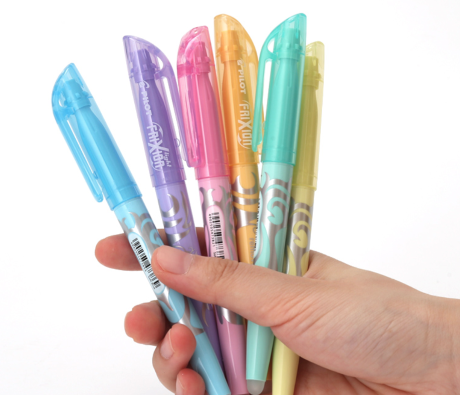 Pilot FriXion Soft Pastel Color Erasable Highlighters - 6 Color Set