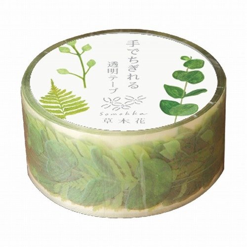Plants and Flowers Clear Masking Tape / RYU-RYU