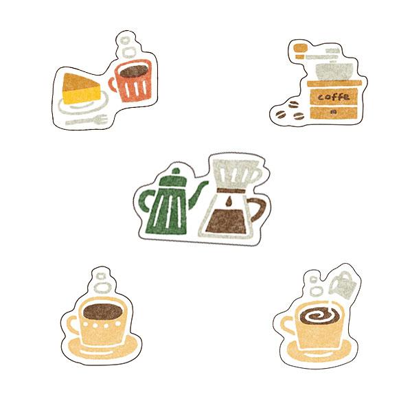 Pochitto Cafe Flake Seal Stickers / Furukawa Shiko