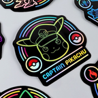 Pokemon Neon Sticker Pack