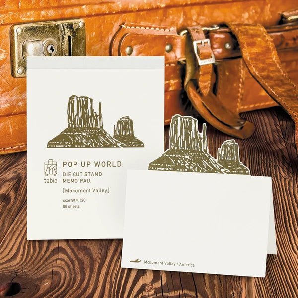 Pop-Up World Die-Cut Stand Memo Pad / Marumo Printing