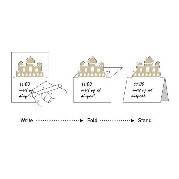Pop-Up World Die-Cut Stand Memo Pad / Marumo Printing