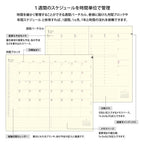 Vertical weekly spread of the PRD planner with an hour scale down each weekday column