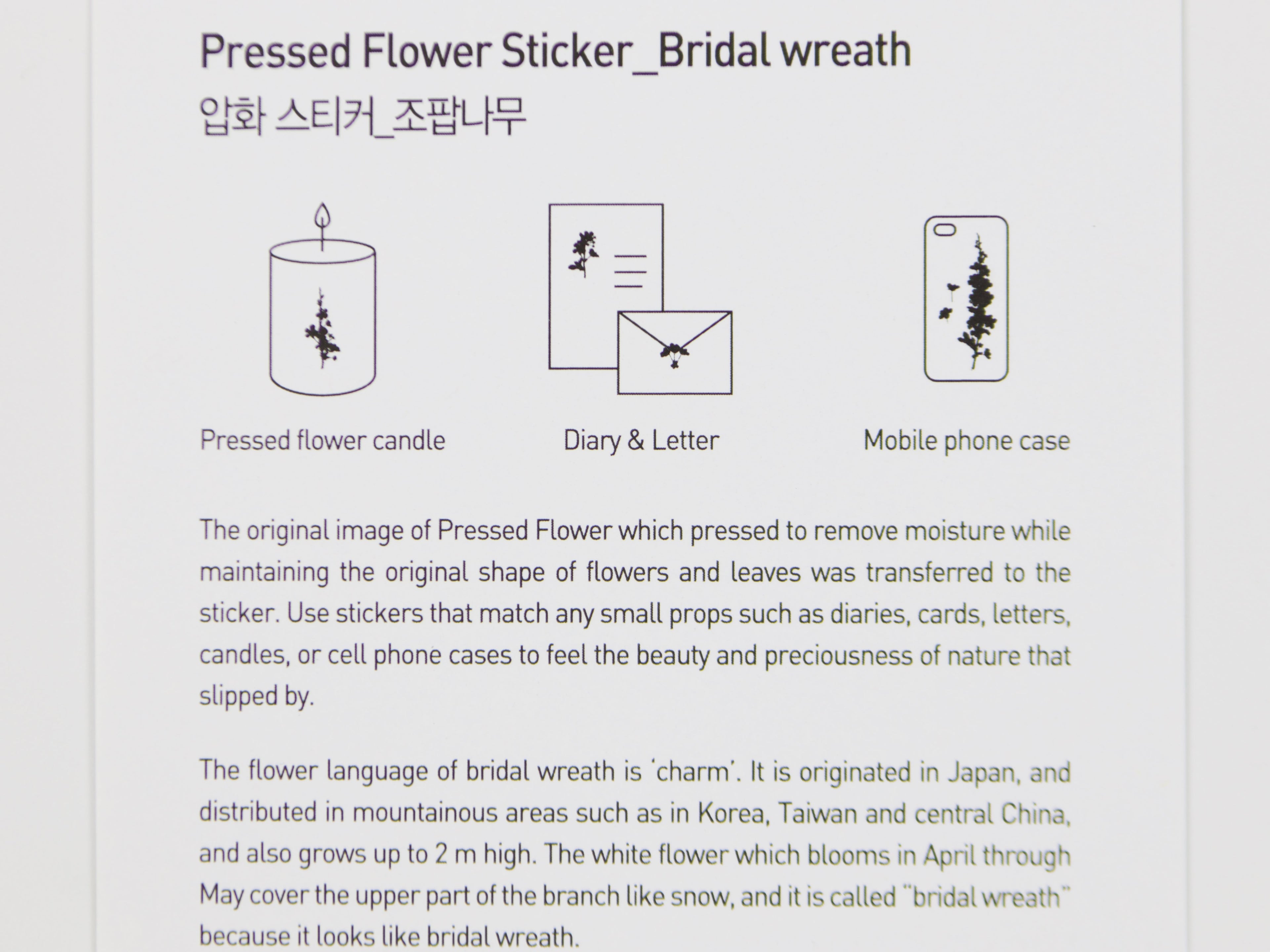 Appree Pressed Flower Stickers
