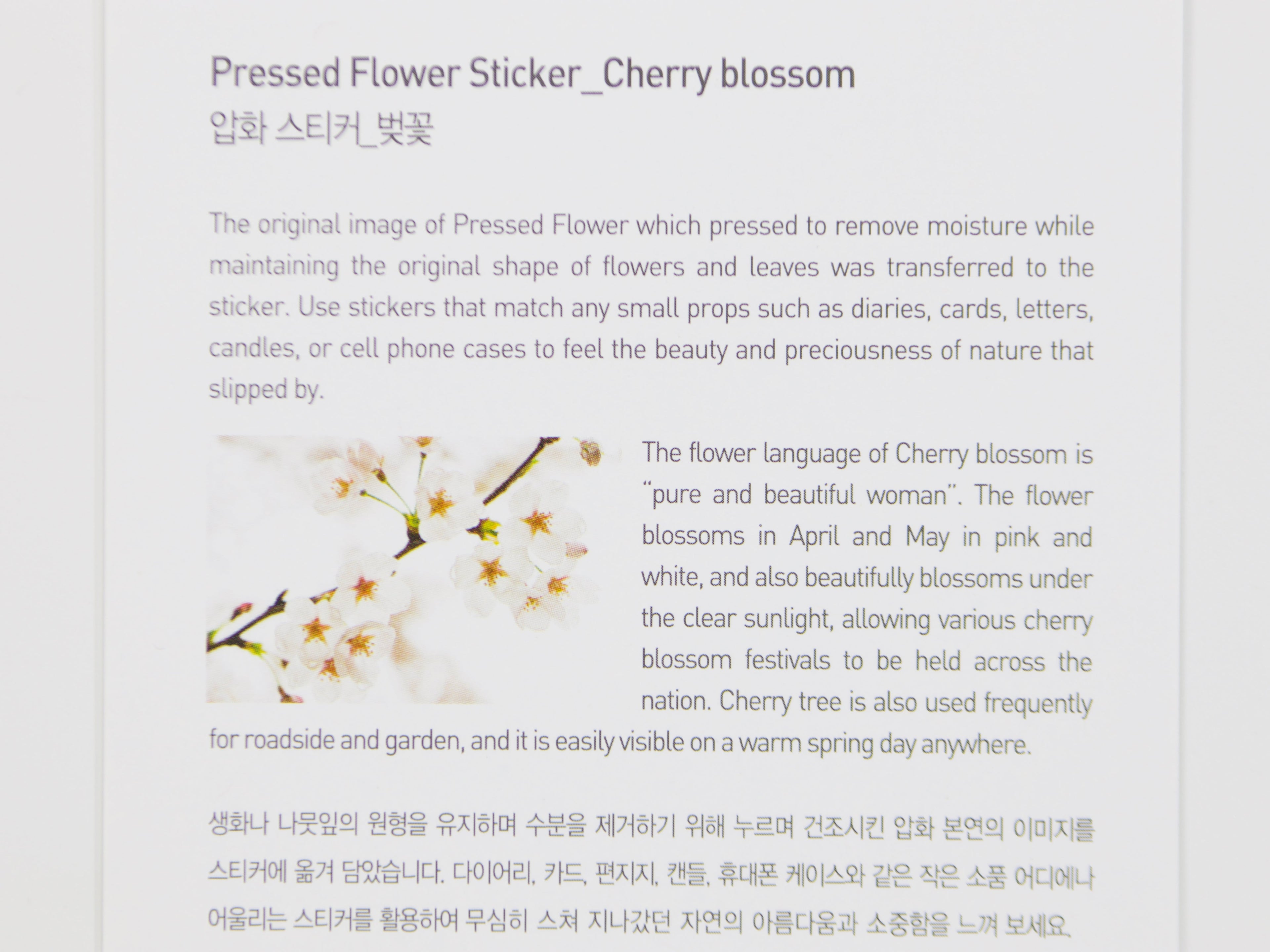 Appree Pressed Flower Stickers
