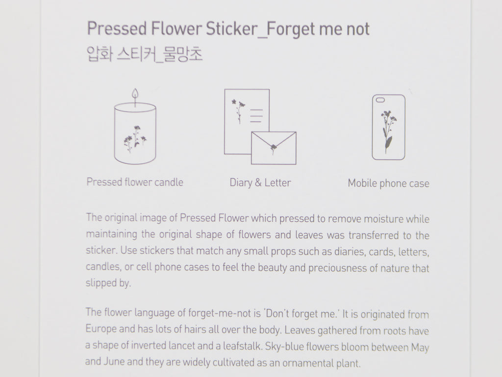 Appree Pressed Flower Stickers