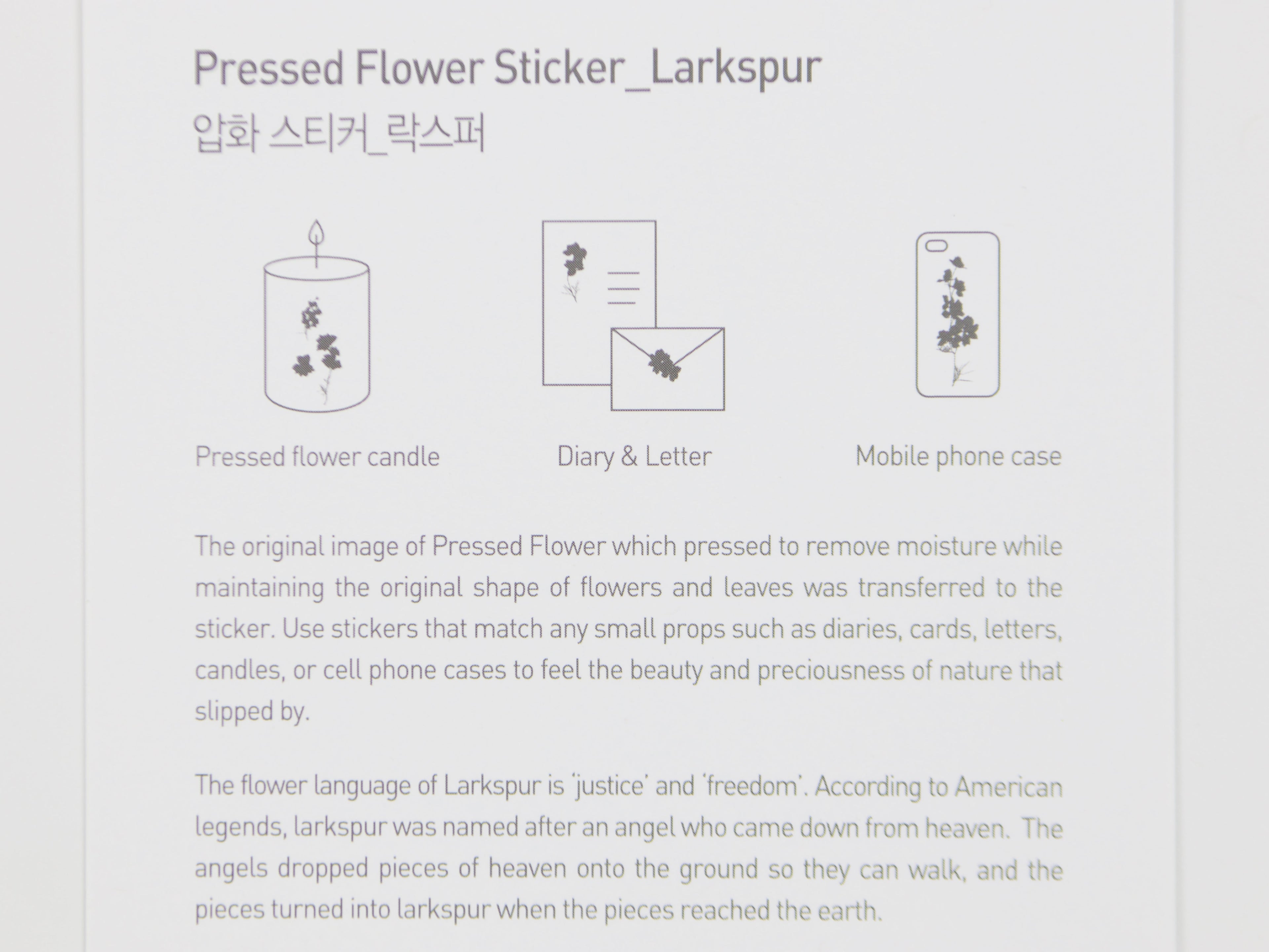 Appree Pressed Flower Stickers