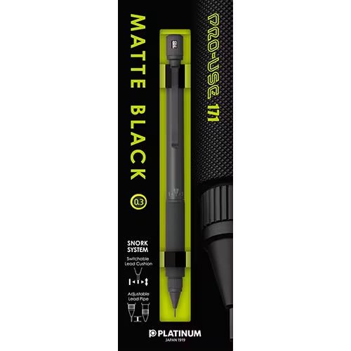 PRO-USE 171 Matte Black Mechanical Pencil / PLATINUM PEN