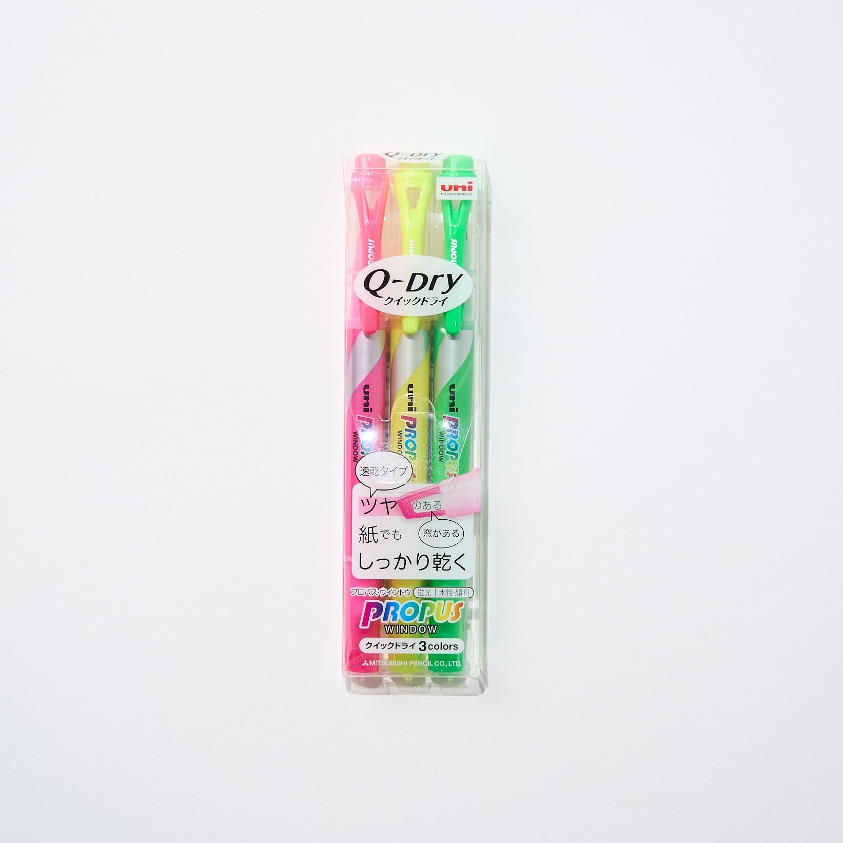 Propus Window Quick-Dry Highlighter Set / uni Mitsubishi Pencil
