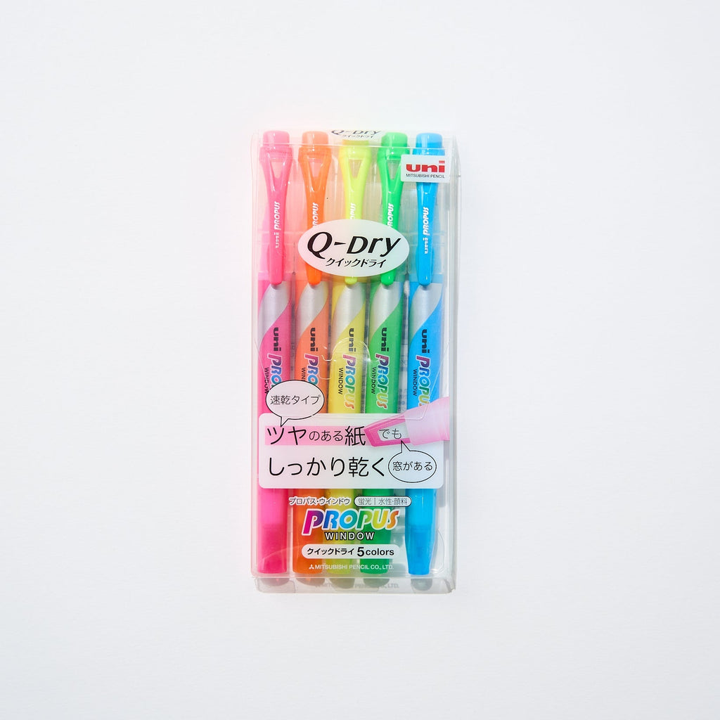 Propus Window Quick-Dry Highlighter Set / uni Mitsubishi Pencil