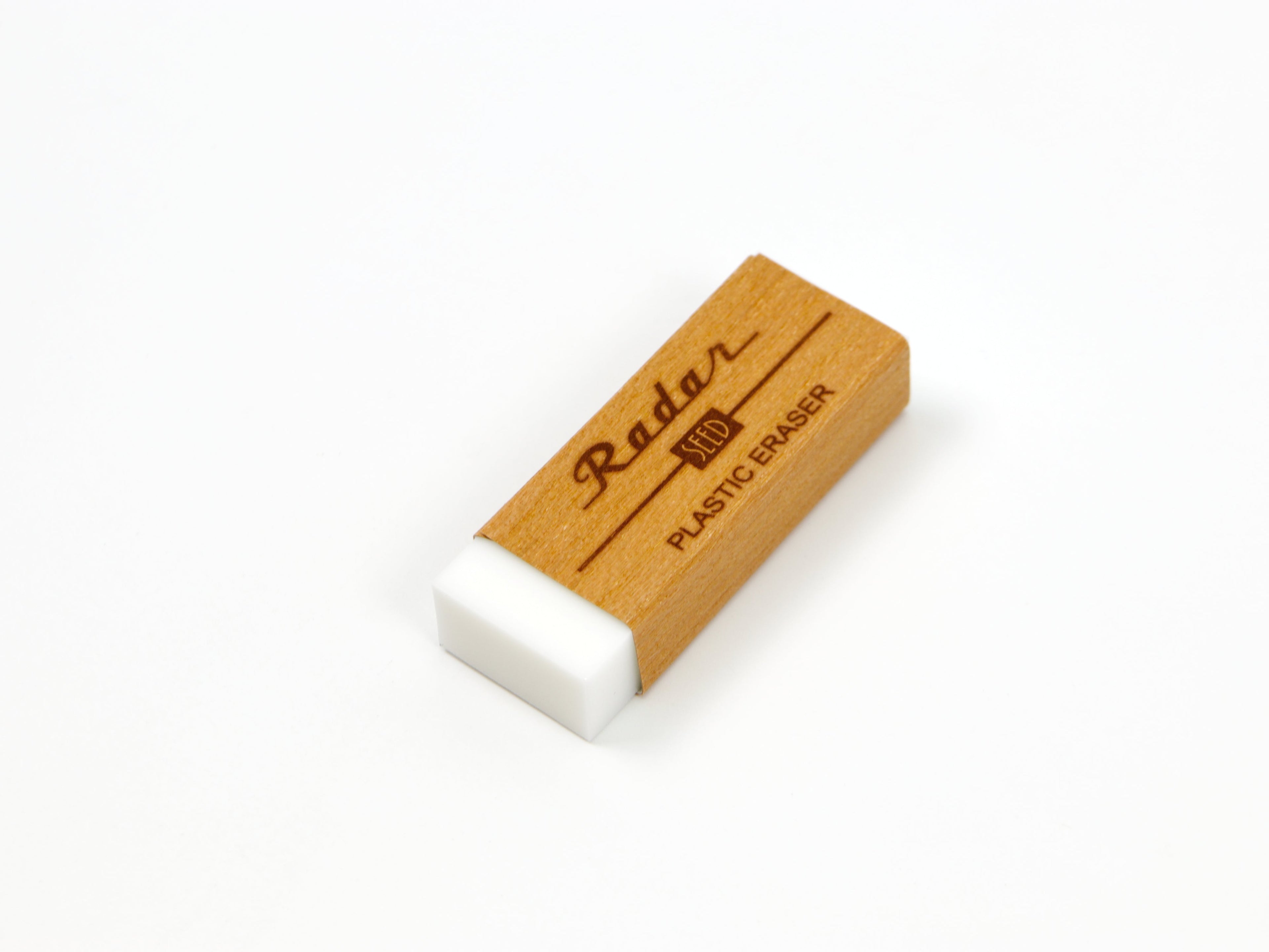 SEED Radar Eraser Cherry Tree Bark Sleeve