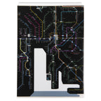 Railway Route Map Clear File Chubu Japanese Black / Tokyo Cartographic