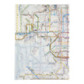 Railway Route Map Clear File Kansai Japanese / Tokyo Cartographic