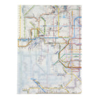 Railway Route Map Clear File Kansai Japanese / Tokyo Cartographic