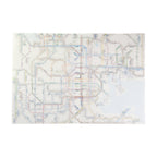 Railway Route Map Clear File Kansai Japanese / Tokyo Cartographic