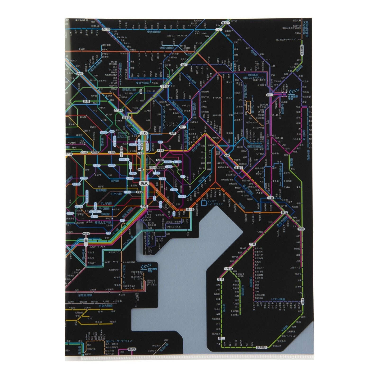 Railway Route Map Clear File Metropolitan Area / Tokyo Cartographic