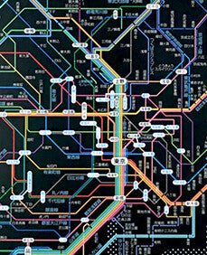Railway Route Map Notebook A5 Tokyo Metropolitan Area / Tokyo Cartographic