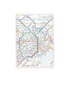 Railway Route Map Notebook A5 Tokyo Metropolitan Area / Tokyo Cartographic