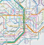 Railway Route Map Notebook A5 Tokyo Metropolitan Area / Tokyo Cartographic