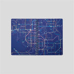 Railway Route Map Ring Notebook Kansai Japanese Blue / Tokyo Cartographic
