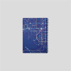 Railway Route Map Ring Notebook Kansai Japanese Blue / Tokyo Cartographic