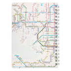 Railway Route Map Ring Notebook Kansai Japanese / Tokyo Cartographic