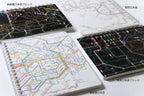 Railway Route Map Ring Notebook Kansai Japanese / Tokyo Cartographic