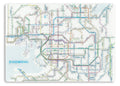 Railway Route Map Shitajiki Kansai Japanese Desk Pad / Tokyo Cartographic