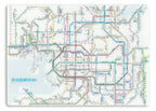 Railway Route Map Shitajiki Kansai Japanese Desk Pad / Tokyo Cartographic