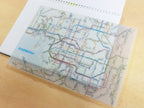 Railway Route Map Shitajiki Kansai Japanese Desk Pad / Tokyo Cartographic