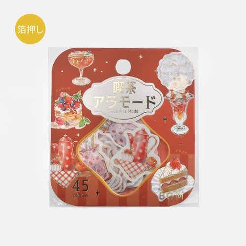 BGM Foil Stamping "Kissa A La Mode" Flake Stickers / BGM